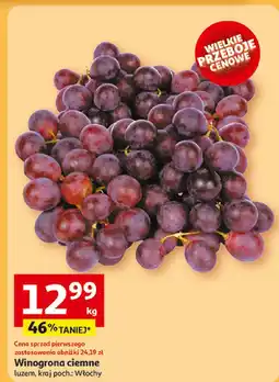 Auchan Winogrona ciemne 1 kg Auchan oferta