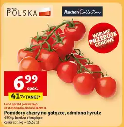 Auchan Pomidory cherry na gałązce polskie, 1 opak. Auchan oferta