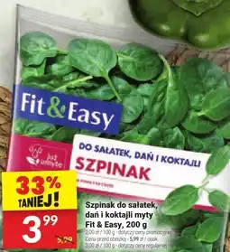 Twój Market Szpinak do sałatek, dań i koktajli myty Fit & Easy oferta