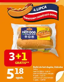 Auchan Bułki do hot dogów Oskroba oferta