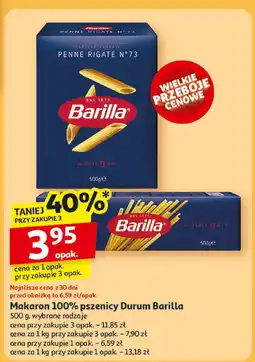 Auchan Makaron 100% pszenicy durum Barilla oferta