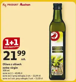 Auchan Oliwa z oliwek extra virgin Auchan oferta