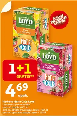 Auchan Herbata Hot'n Cold Loyd 15 torebek oferta