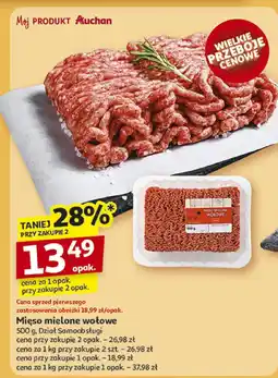 Auchan Mięso mielone wołowe Auchan oferta