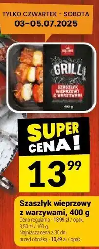 Twój Market Szaszłyk wieprzowy z warzywami Bialecki oferta