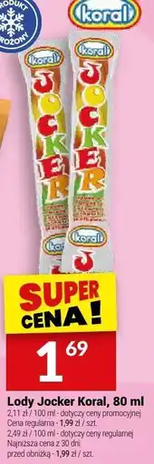 Twój Market Lody Jocker Koral oferta