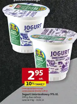 Auchan Jogurt śmietankowy 9% tł. Auchan oferta