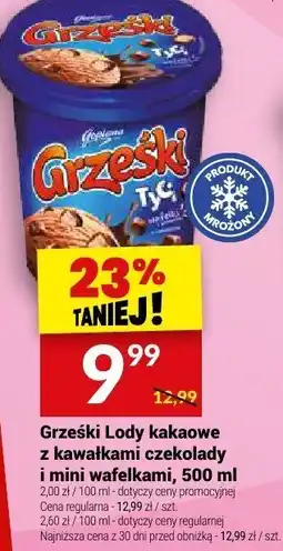 Twój Market Lody Grzesiek z kawałkami czekolady oferta