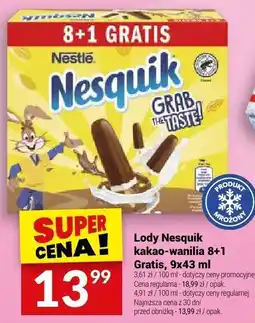 Twój Market Lody Nesquik kakao-wanilia Nestle oferta