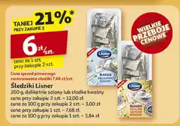 Auchan Śledzik delikatnie solony Lisner oferta