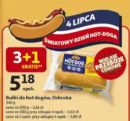 Auchan Bułki do hot dogów Oskroba oferta