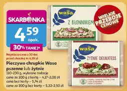 Auchan Pieczywo chrupkie pszenne / żytnie Wasa oferta
