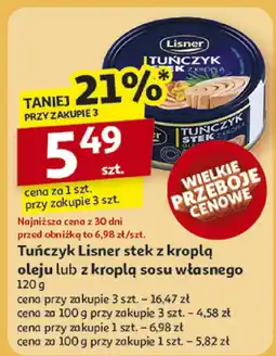 Auchan Tuńczyk Lisner oferta