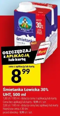 Twój Market Śmietanka Łowicka 30% Łowicz oferta