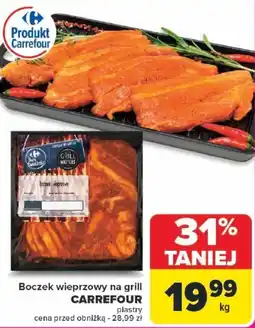 Carrefour Boczek wieprzowy na grill CARREFOUR oferta