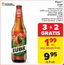 Carrefour Piwo ŻUBR oferta