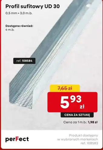 3W Profil sufitowy UD 30 oferta