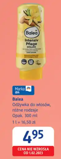 dm drogerie markt Balea Odżywka do włosów oferta
