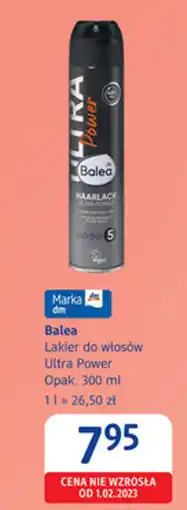 dm drogerie markt Balea Lakier do włosów Ultra Power oferta