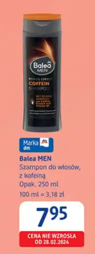 dm drogerie markt Balea MEN Szampon do włosów, z kofeiną oferta