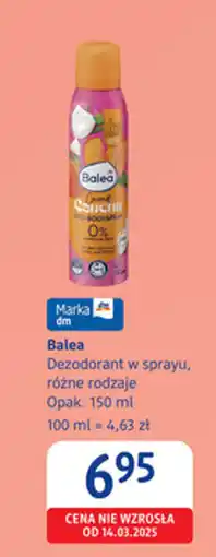 dm drogerie markt Balea Dezodorant w sprayu oferta