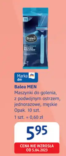 dm drogerie markt Balea MEN Maszynki do golenia, z podwójnym ostrzem, jednorazowe, męskie oferta