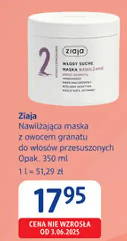 dm drogerie markt Ziaja Nawilżająca maska z owocem granatu do włosów przesuszonych oferta