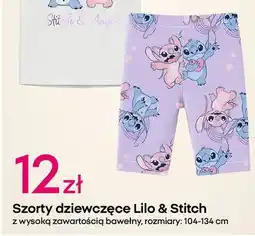 Pepco Szorty dziewczęce lilo & stich 104-134 cm oferta