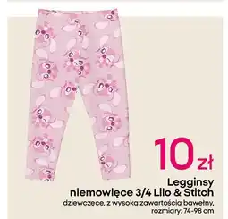Pepco Legginsy niemowlęce 3/4 lilo & stitch 74-98 cm oferta
