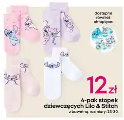 Pepco Stopki dziewczęce lilo & stich 23-30 oferta