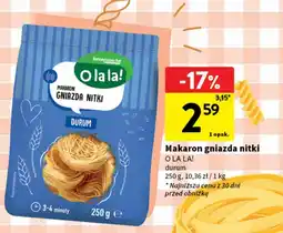 Intermarche Makaron gniazda nitki O La La! oferta