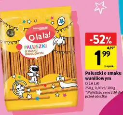 Intermarche Paluszki o smaku waniliowym O La La! oferta