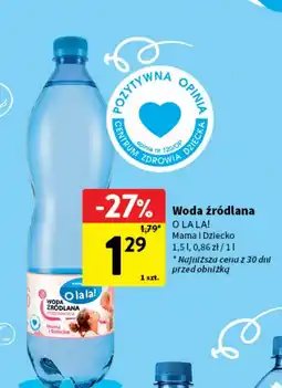 Intermarche Woda mama i dziecko Intermarche O La La! oferta
