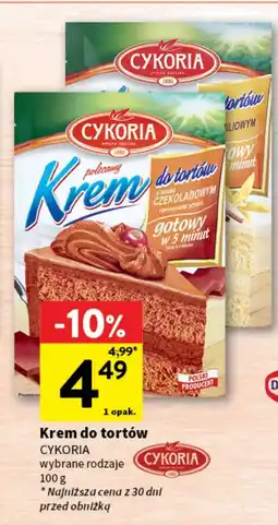 Intermarche Krem do tortów o smaku czekoladowym Cykoria oferta