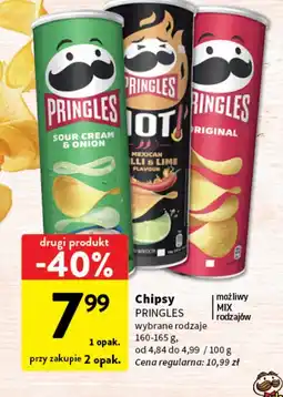 Intermarche Chipsy original Pringles oferta