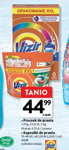 Intermarche Kapsułki większa siła odplamiania Vizir All In One Pods oferta