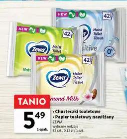 Intermarche Chusteczki nawilżane natural camomile Zewa oferta