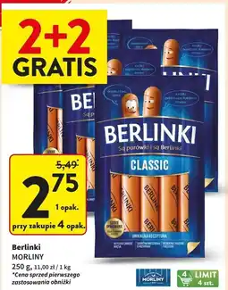 Intermarche Parówki classic Morliny Berlinki oferta