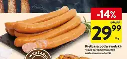 Intermarche Kiełbasa podwawelska Intermarche Z Własnej Wędzarni oferta