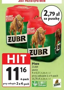 Intermarche Piwo Żubr 1768 oferta