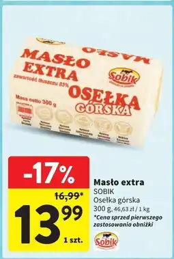 Intermarche Masło osełka górska Sobik oferta