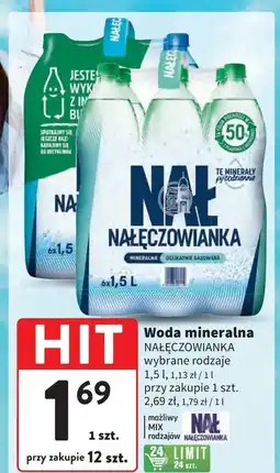 Intermarche Woda gazowana Nałęczowianka oferta
