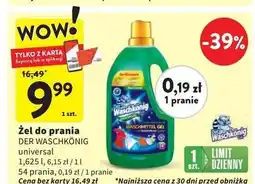 Intermarche Żel do prania universal Der Waschkonig oferta