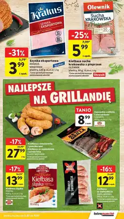Intermarche Szynka eksportowa Krakus Animex oferta