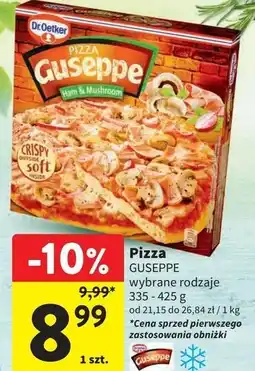Intermarche Pizza z szynką i pieczarkami Dr. Oetker Guseppe oferta
