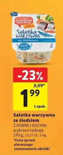 Intermarche Sałatka warzywna śledziowa łagodna Z Dobrej Kuchni oferta