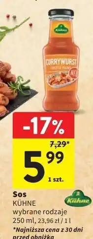 Intermarche Sos currywurst Kuhne oferta
