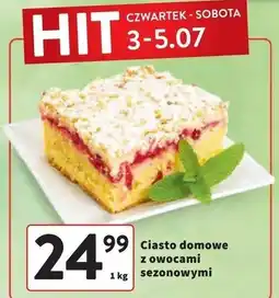Intermarche Ciasto drozdżowe z owocami oferta