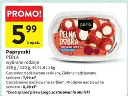 Intermarche Antipasti zielone papryczki nadziewane serkiem Perla oferta