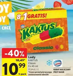 Intermarche Lody cytrynowo-truskawkowe Nestle Kaktus oferta